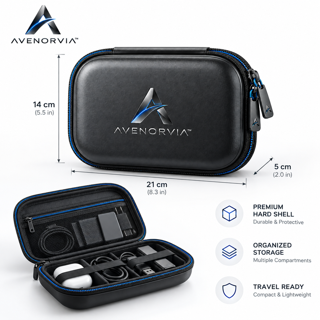 Avenorvia™ FlexRoute Cable Organizer – Multi-Slot Desk Cord Holder for Charging Cables, USB Cords & Everyday Tech Management