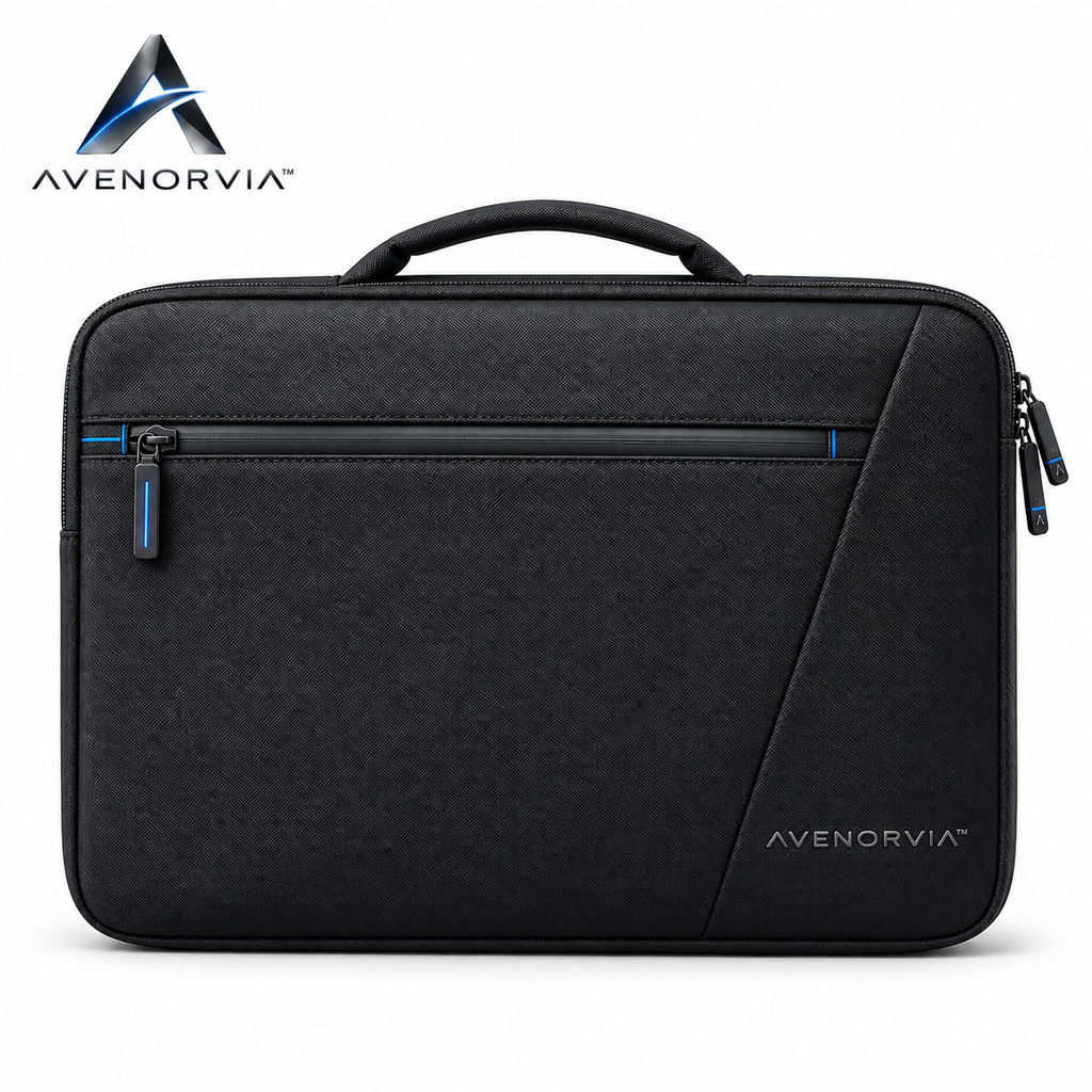 Avenorvia™ UrbanShield Laptop Organizer Bag – Padded Computer Sleeve with Accessory Storage for Work, Travel & Everyday Carry